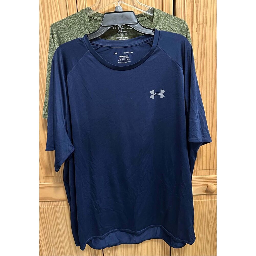 Mens Size 3XXX Under Armour Short Sleeve The Tech Tee Bundle 2 Pre-Owned